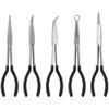 1pc 11-inch High Quality Long Nose Pliers with Curved and Straight Tips - Ideal for Industrial, DIY Applications and Car Repair