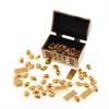 1:12 Casa de Muñecas Miniatura Cofre del Tesoro Pirata Lingote Barra de Oro Muebles Decoración Modelo para el Hogar Juguete Accesorios Casa de Muñecas