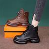 Retro Velvet Warm British Style Heightened Martin Boots New Short Boots In Autumn and Winter