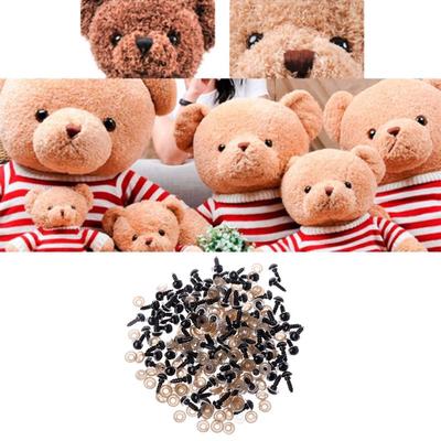 264PCS 10//12mm Colorful Safety Eyes 6-12mm Plastic Black Eyes with Washers for Teddy Bear Doll Plush Animals Toys Solid Safety Eyes Buttons Puppet Crafts