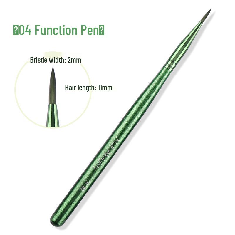 Cross-border Nail Art Brush Set: Japanese Painting, Flower Line, Square & Round Gel, Ombre Gradient Brushes.