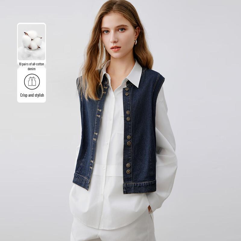 

Elva Island Women s Retro Denim Vest S