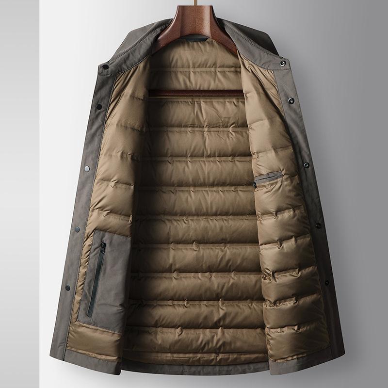 Autumn and Winter Shirt Version 90 White Duck Down Warm Youth Casual Thickened Down Trendy Jacket