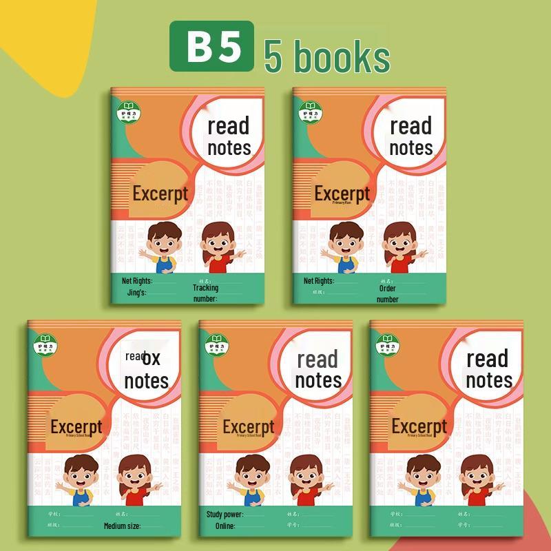 Základní čtenářský sešit pro dobrá slova, věty a odstavce - Úryvek z knihy a záznamový deník pro studenty