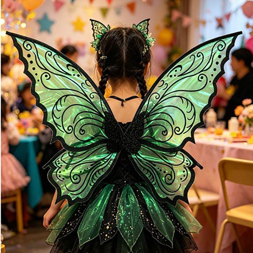 Organza Angel Wings Sparkling Elf Cosplay Wing Cute Fairy Wings Party Props