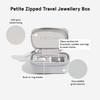 STACKERS LONDON Travel Jewelry Box, Portable Accessory Case, Small Size Jewelry Case, Ring Case, Accessory Storage (Pebble Grey)