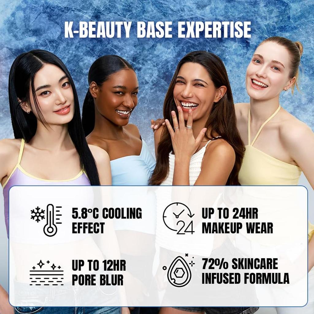 TFIT ICY BLUR ART PRIMER 30ml, Refreshing Cooling Texture, Soft Blur Pores, Soothe Skin Discomfort, Korean Cosmetics, Korean Makeup