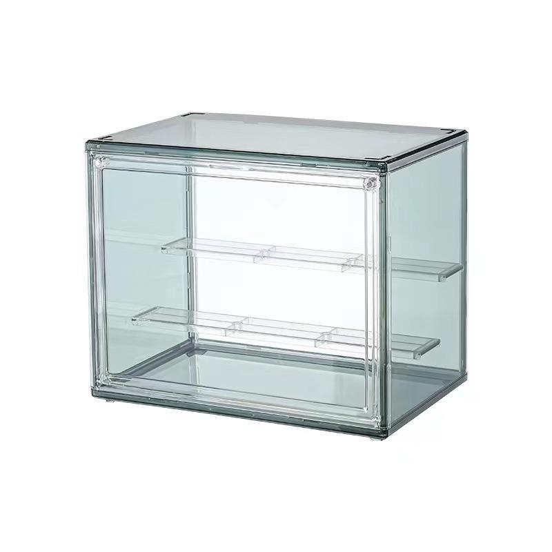 1pc 3-Layer Acrylic Clear Display Storage Box for Fingures Foldable Display Case for Figurines Dolls Action Figure Organizer box