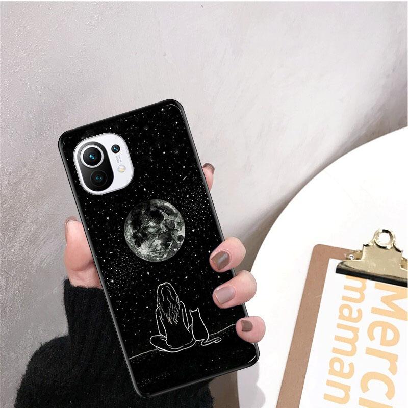 Black Cat Phone Case for Xiaomi 12 Mi 10T 11T 11 Pro 10 10T 11 Lite 10pro 11Ultra Poco X3 Pro Poco F3 M3