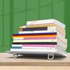 1 Pair Laptop Desktop Holder with Non-slip Pad Zinc Alloy Raising Bracket Portable Heat Dissipation Slim Folding Stand for Laptop