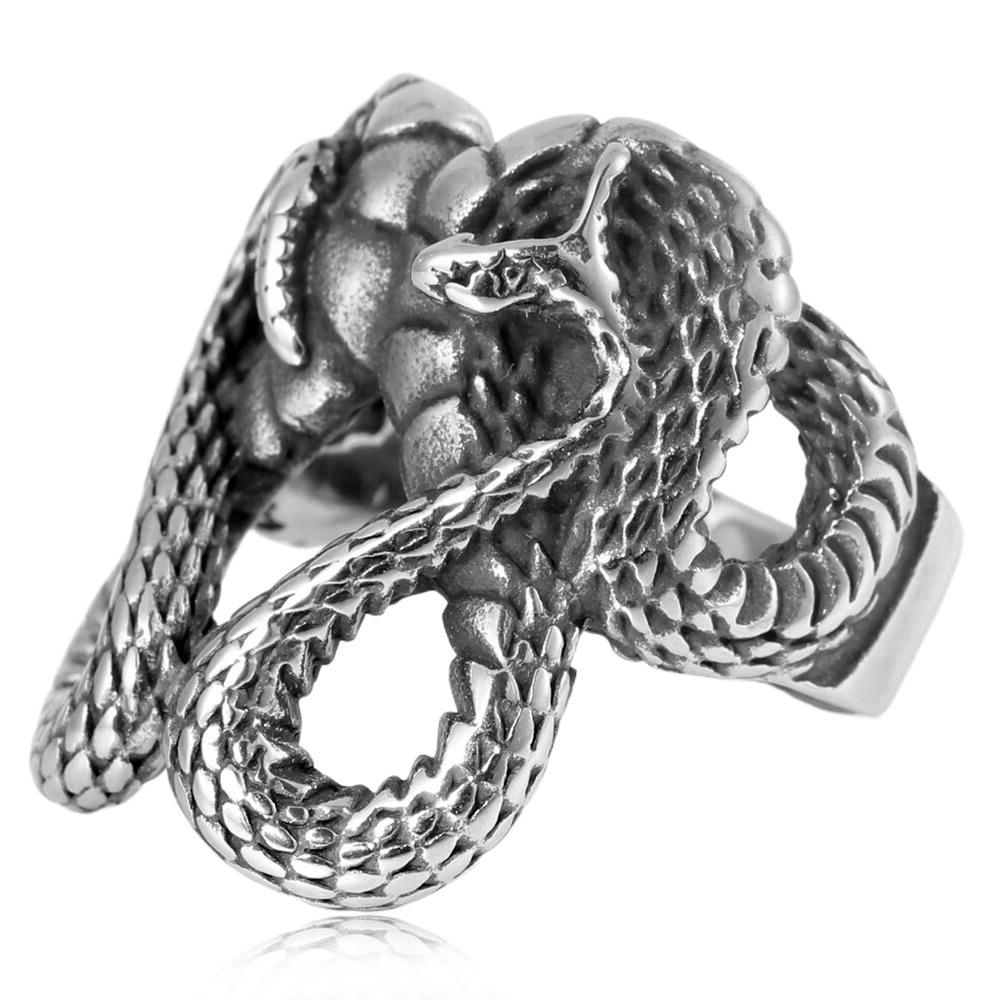 2026 Snake Ring, European and American Retro Men's Ring.