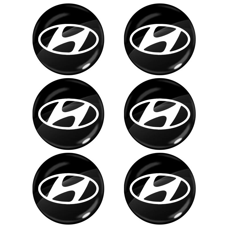 

Наклейки на личинку замка автомобіля Захист замка дверей Автомобільні 3D наклейки Для Hyundai i30 Tucson Elantra Venue Palisade Terracan Accent Kona Veloster Sonata 6pcs