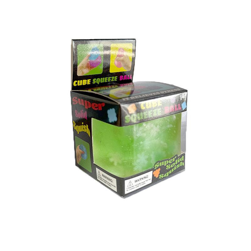 1Pcs Slow Rebound Stress Relief Ball Decompression Fidget Toy Luminous Snowflakes Ice Cube Anti-Stress  Toys For Adults