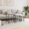  Coffee Tables That Slide Under Each Other, 3 Pieces, Grey Sonoma Oak