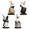 Handicraft Rustic Bakery Chef Resin Statue Simulated Model Farmhouse Cake Shop Decor Crafts Collectible Kitchen Chef Figurine