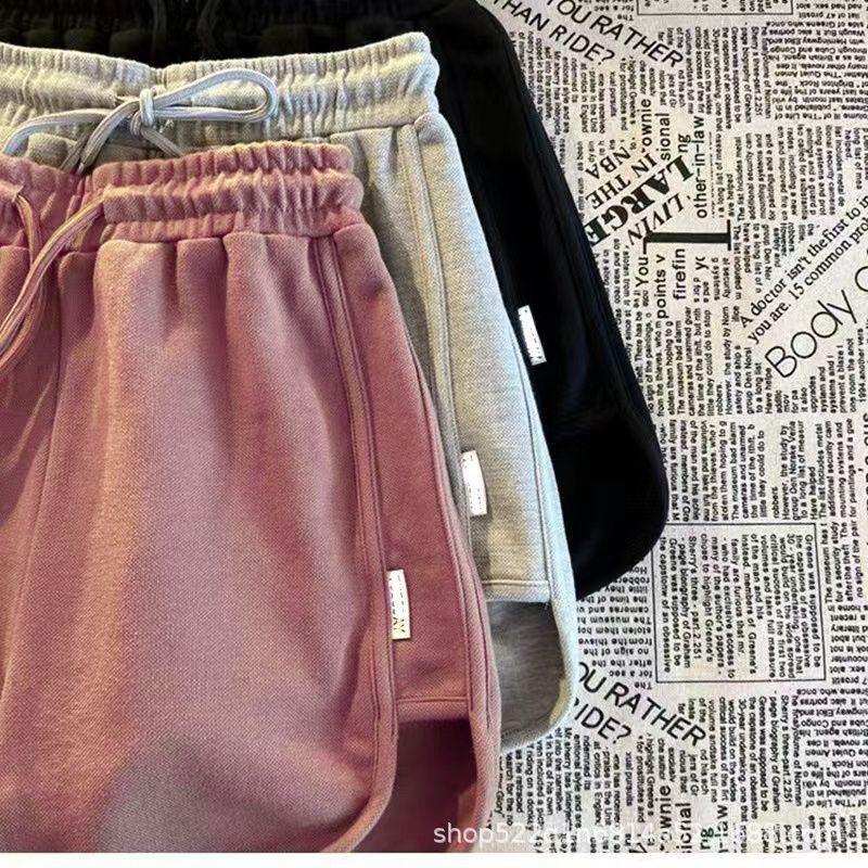 Casual Sports Shorts Women's Thin Loose Thin High Waist Wide Leg Running Pants