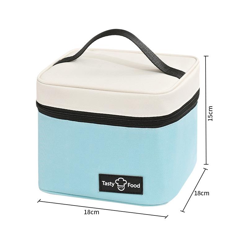 Square Thicken Thermal Lunch Box Bag Food Carrier Cooler Insulation Storage Bags Small Dinner Container for Adults Children 2024