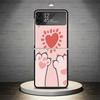 Cat Footprint Funny Paw Cute Phone Case For Samsung Galaxy Z Flip 7 6 5 4 3 5G Cover ZFlip7 ZFlip6 ZFlip4 ZFlip5 ZFlip3 Coque Fu