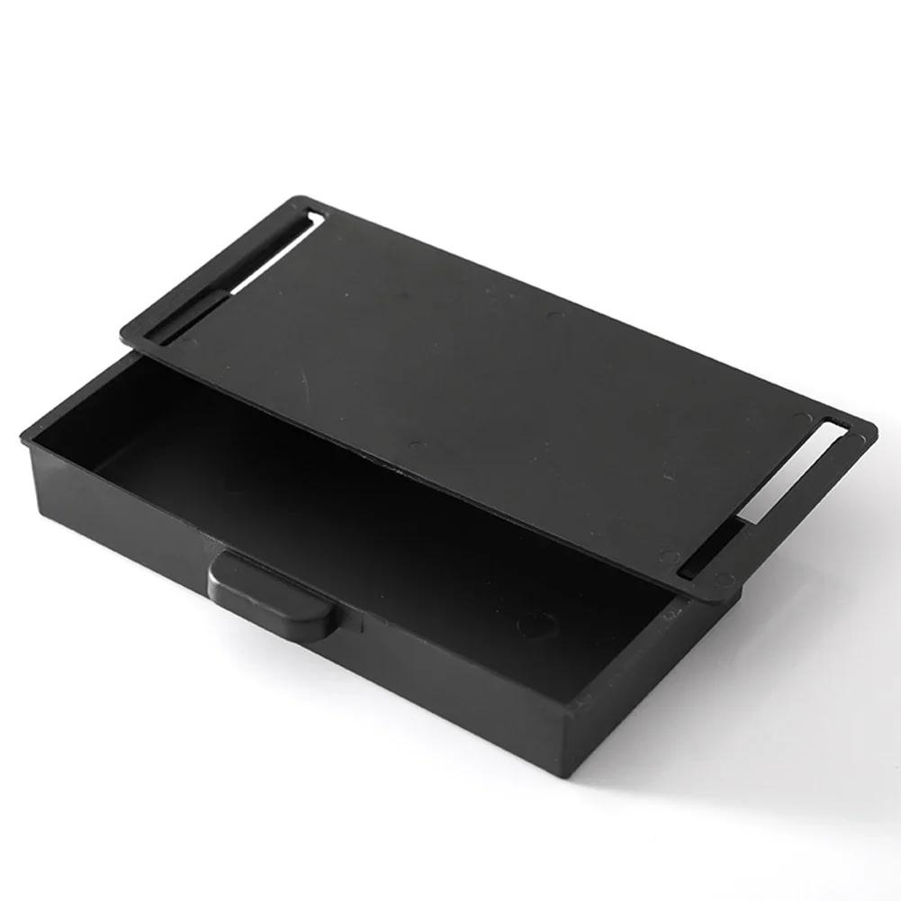 HOT SALE Under Desk Drawer Organizer Bedroom Home Furnishings 1 Piece ABS Holds Office Pen Holder Adhesive