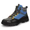 Men's High-Top Steel Toe Safety Shoes: Anti-Smash, Anti-Puncture, Anti-Slip, Waterproof, Comfortable.
