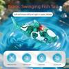 Swinging Electric Pet Fish Plastic Realistic Toy Fish Realistic Swinging Shark Toy  Home Decoration