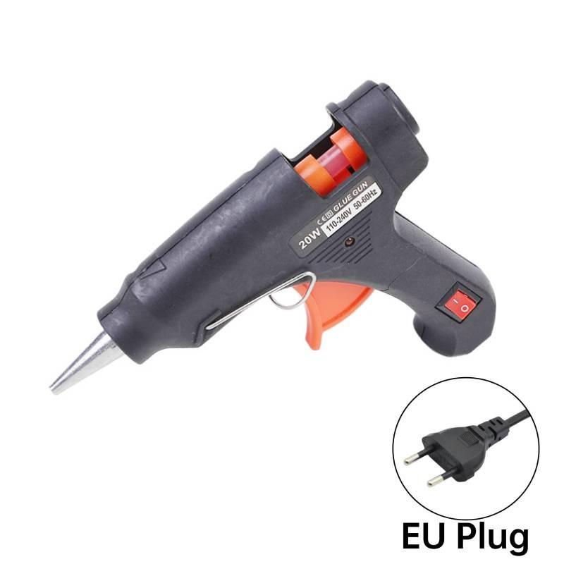 

100 В 20 Вт 240 В Высокотемпературные пистолеты для горячего клея Автоматический инструмент для нагрева Мощность чёрный