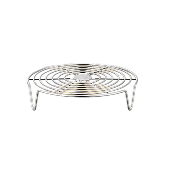 Stainless Steel Round Steamer Rack Dishwasher Safe Multifunction Baking Steaming Roasting Cooking Rack Kitchen Gadget