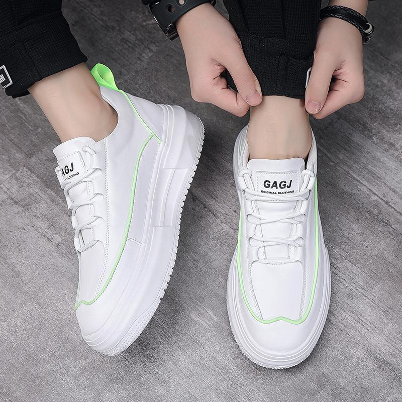 Men's Shoes Summer Platform White Shoes Lightweight Trend Board Shoes Men's Clothing with Fashion Shoes Wenzhou Shoes Spot