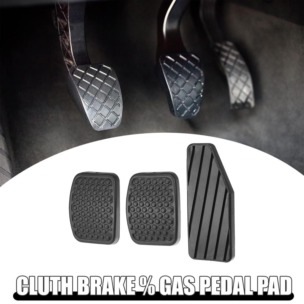 ACROPIX Car Accelerator Pedal Cover Clutch Brake Pedal Cover Anti-Slip Fit Suzuki Aerio Black 3pcs
