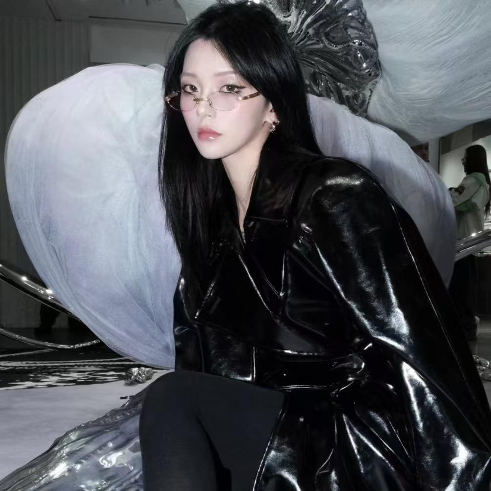 Oval Shape Rimless Sunglasses For Women Korean Stylish Anti-Glare Women Sun Glasses High Quality Men Sunglasses