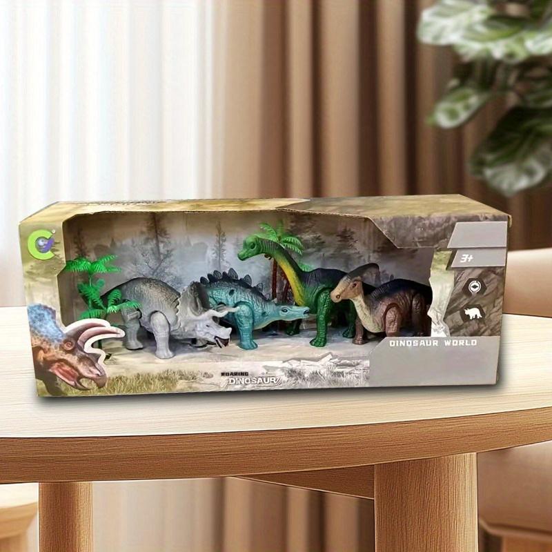 Walking Dinosaur Novelty Toys Set, Clockwork Interactive Walking Dinosaur, Colorful Dinosaur Party Decoration, Holiday Gifts оранжевый