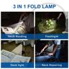 3-in-1 Neck Light Portable Reading Book Lamp Folding LED Lights Rechargeable Night Light Flashlight Bedroom Repairing Learning