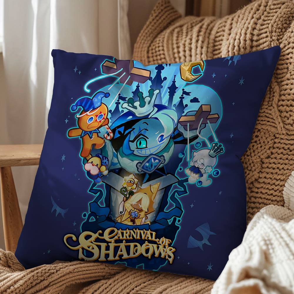 CRK newest game Cookie Run Kingdom Pillow Case Office Cushions Suitable For Sofa Car Bedroom Decorative Cushion Cover