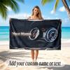 Fantasy Magic Theme Soft Beach Towel Personalized Custom Name Text Towel Portable for Beach Pool Travel