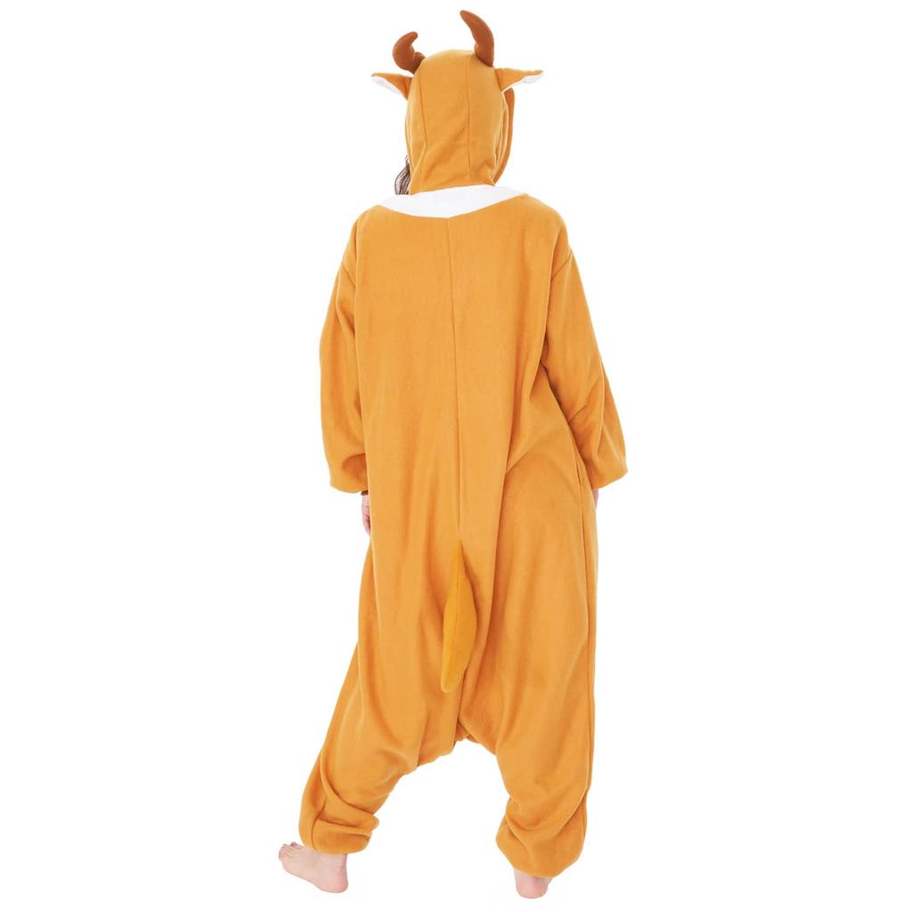 SAZAC Fleece Reindeer Costume, Gold