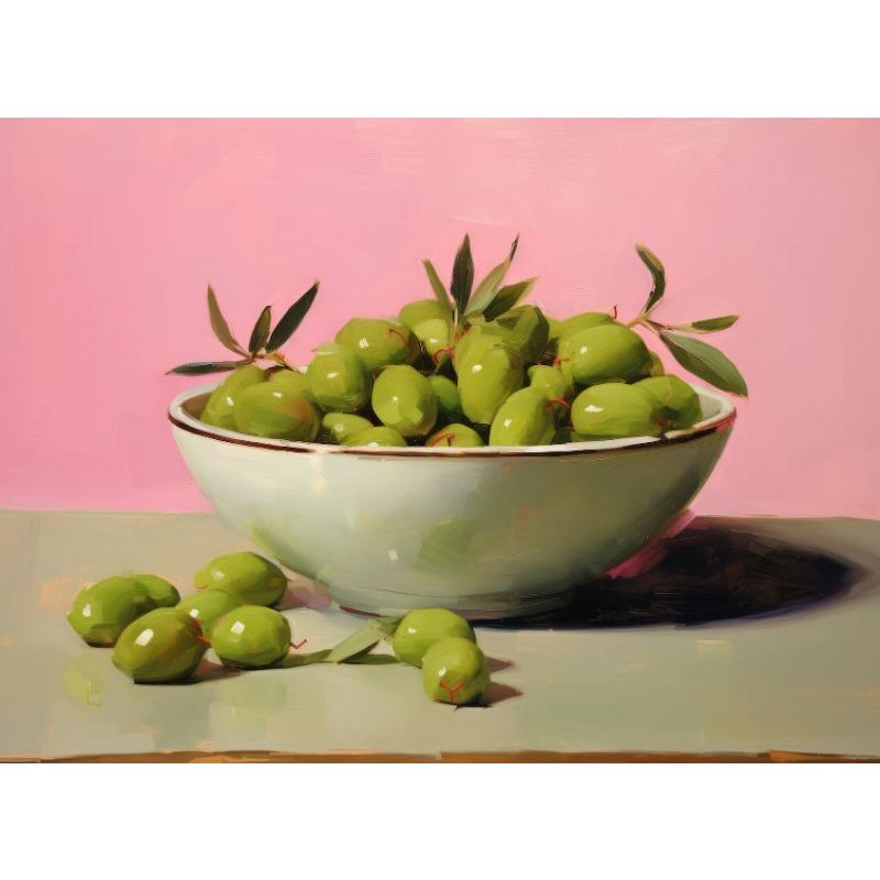 Vintage European Pastoral Italian Olive Bowl Posters and Prints Canvas Printing Wall Art Picture for Living Room Home Decoration