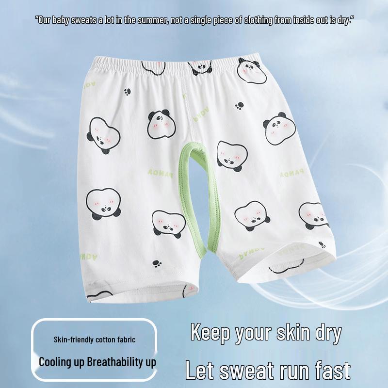 JOYNCLEON Baby Cotton Open Crotch Summer Shorts