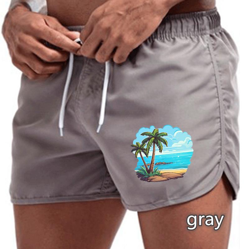 BBK-83 Summer New Men's Quick-Drying Swim Trunks Sports Pants Swimwear Beach Shorts Jogging Shorts Sports Creative Basketball Print