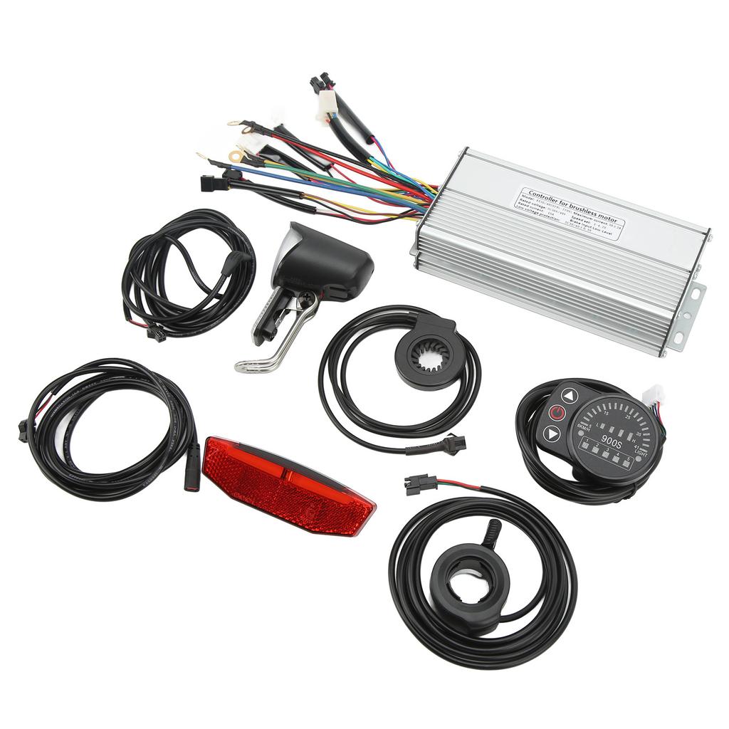 36V 48V Electric Bike 30A Sinewave Controller LED 900S Display with Thumb Throttle Power Assist