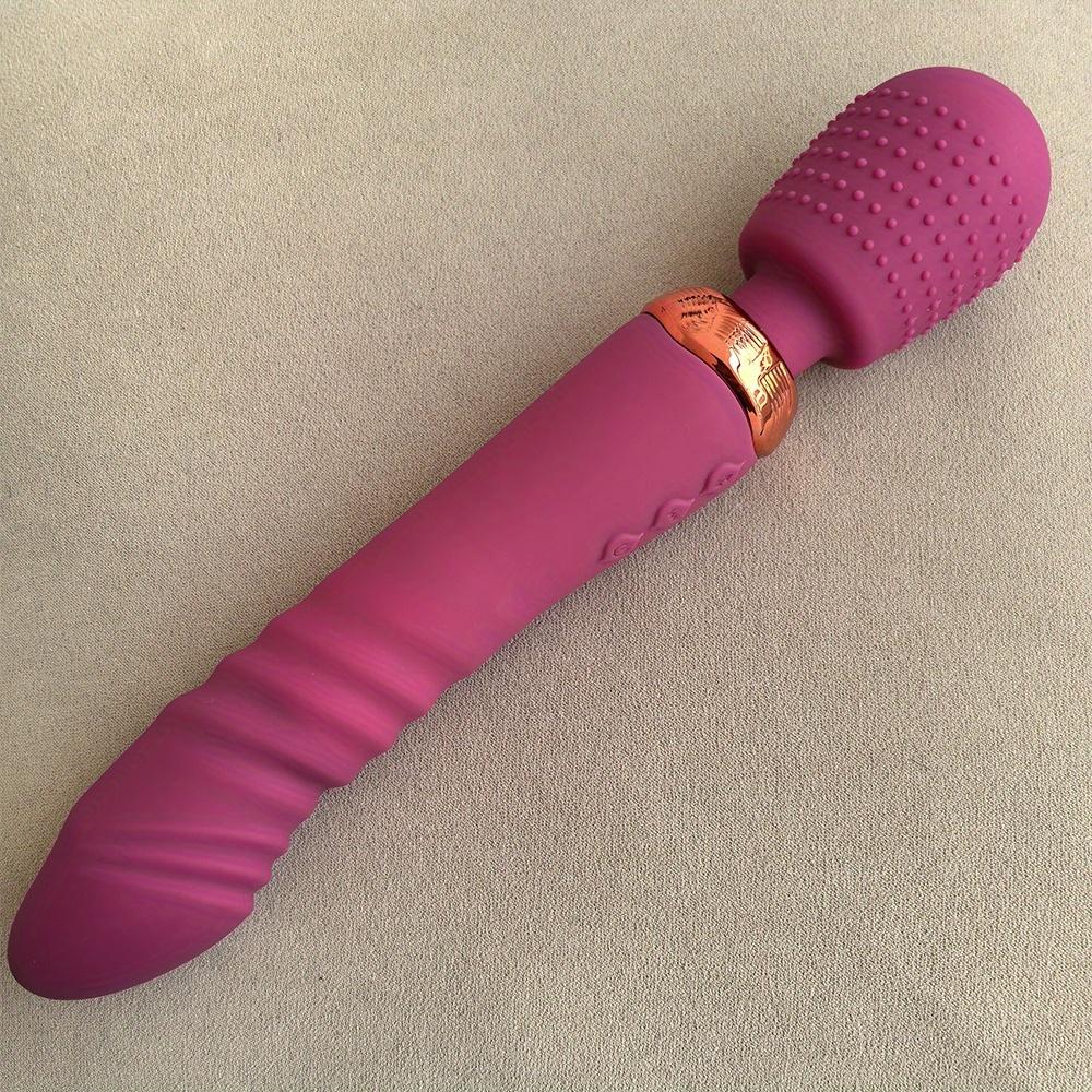Thrust Vibrator Powerful 2 Motors Fast Thrusting And Dildos Vibrator, Silicone Wand G-Spot Massager Sex Toy Couple Stimulator for Adults