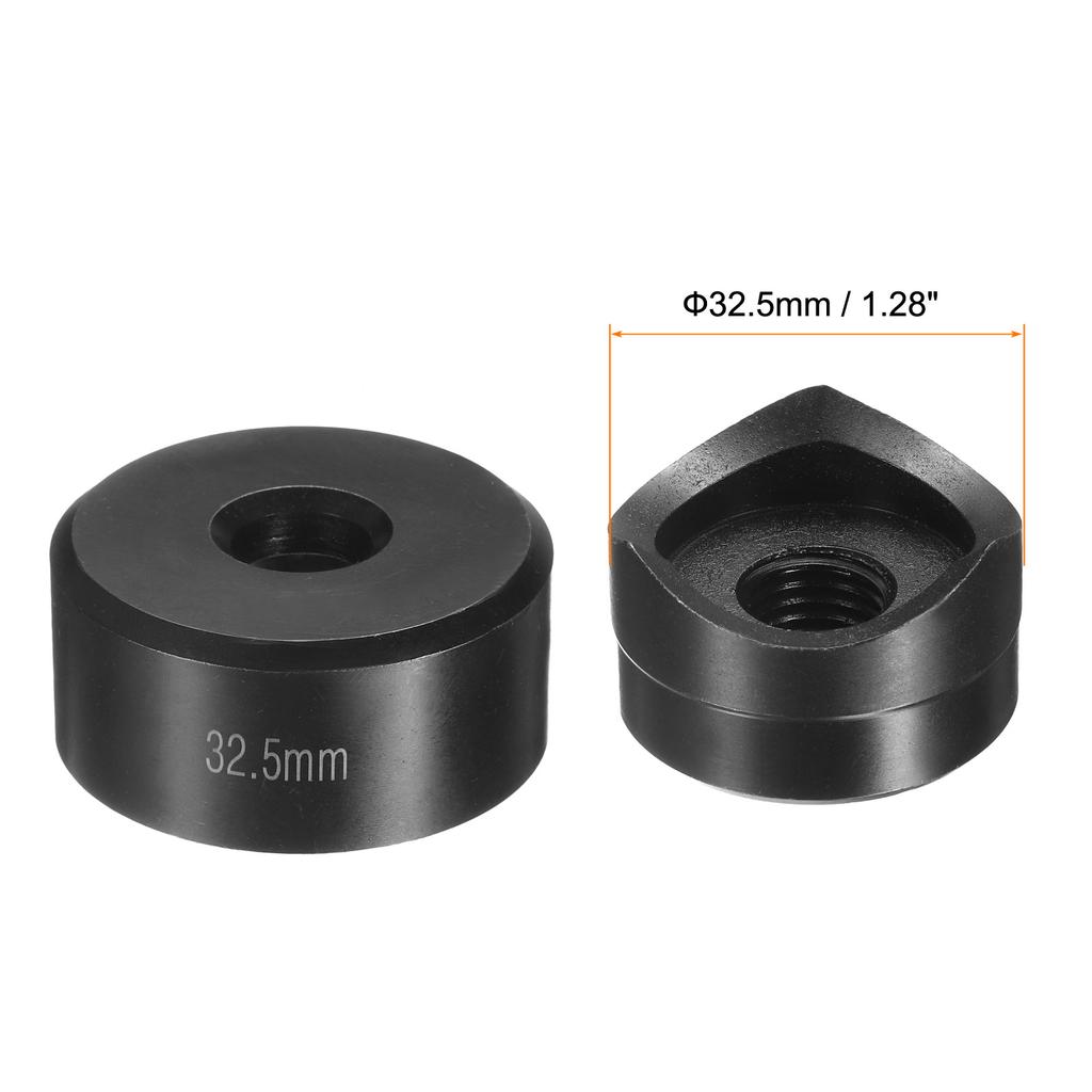 Pumn cu perforare pentru tablă 18mm-50mm Oțel cu rulment Tăiere precisă Kit de pumni manuali pentru lovire Placă de oțel Metal Chiuvetă