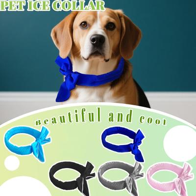 Dog Bandana, Ice Crystal Dog Quick, Cartoon Printing Bandana, Summer Ice Cool Scarf Refreshing Breathable Comfortable, Pet Ice Scarf Cartoon