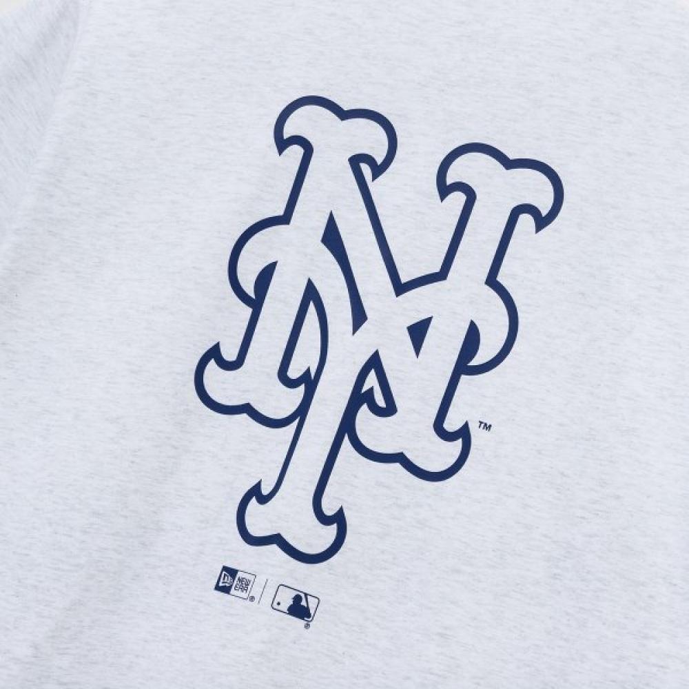 Tシャツ・カットソー New Era MLB New York Mets Line Logo T-Shirt Heather Grey New Era Mlb New York MeTS Line Logo T ShirT heaTher Grey