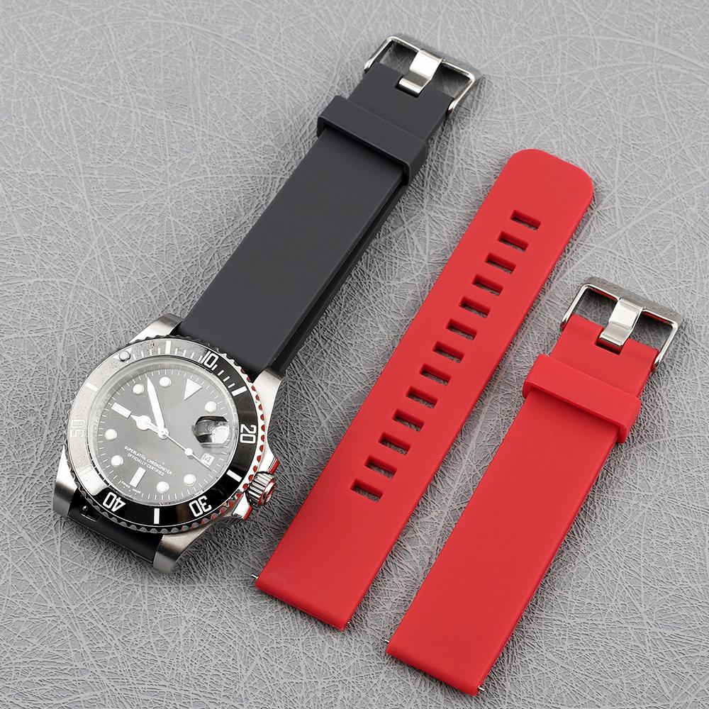 Cinturino per Orologio in Silicone 20mm 22mm 24mm Impermeabile Sportivo a Rilascio Rapido Cinturino Braccialetti Universale Orologio Uomo Donna