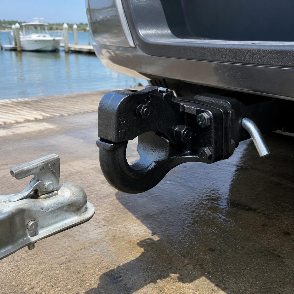 Textured Tow Hitch Attachment Heavy-Duty Construction, Arm with Hook,