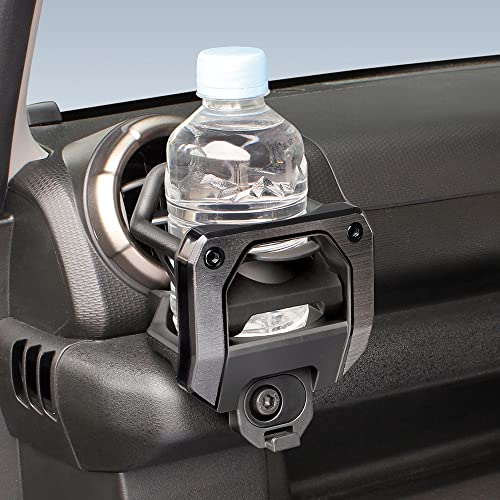 Tsuchiya Yac Vehicle-Specific Air Conditioner Drink Holder SY-SZ5 for Suzuki JB64/74 Jimny Passenger Seat Black