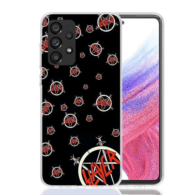 Slayer Heavy Metal Rock Band Phone Case For Samsung Galaxy A17 A16 A14 A15 A13 A57 A56 A54 A55 A53 A37 A36 A34 A35 A33 A26 A24 A