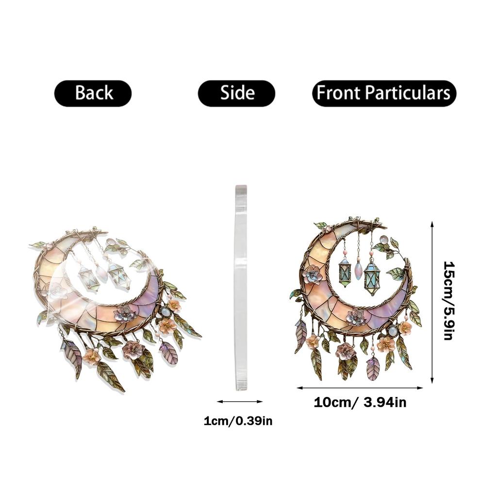 Moon Acrylic Pendant Decoration Window Garden Garden Pendant