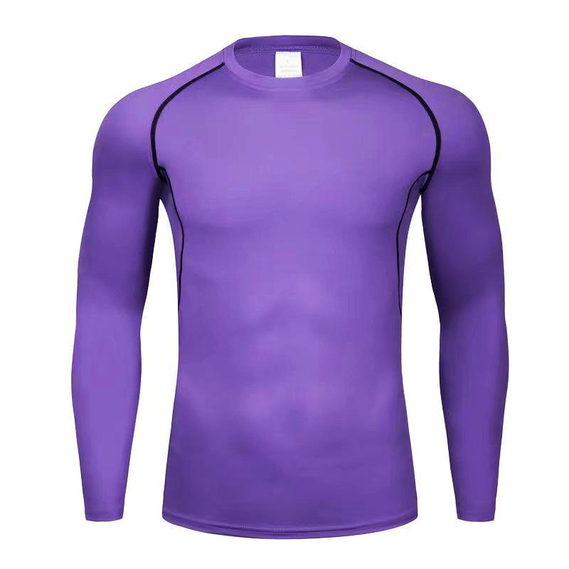 Camiseta Deportiva de Compresión de Manga Larga de Secado Rápido para Hombre