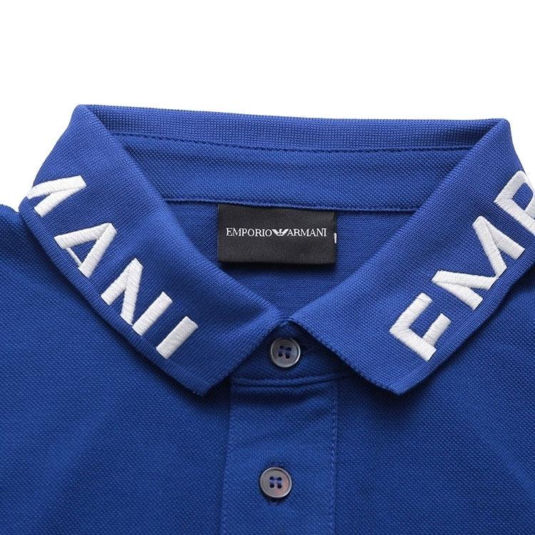 EMPORIO ARMANI SS23 Polo Shirt Men's Royal Blue 3R1FG4-1JTKZ-09A2